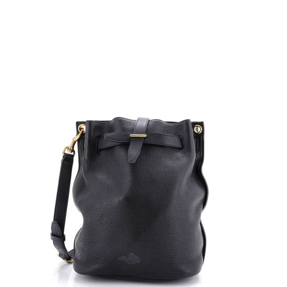 Saint Laurent Boucle Bucket Bag Leather - Picture 1 of 5